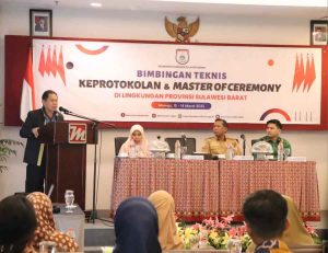 Pemprov Sulbar Bekali Humas Kabupaten dan Provinsi, Ilmu MC dan Keprotokoleran