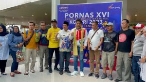 Tiba di Semarang, Kontingen Sulbar Disambut Panitia Pornas Korpri XVI