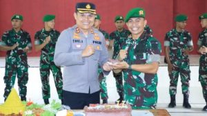 Kompi Senapan A 721 Makkasau Geruduk Polres Majene Surprise Hari Bhayangkara Ke – 77