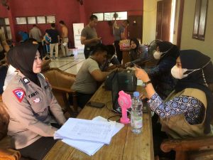 Tim Biddokes Polda Sulbar Lakukan Pemeriksaan Kesehatan Berkala Personel Polres Majene