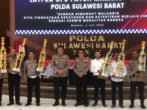 Dalam Rangka Hari Bhayangkara Ke-77 Perwakilan Lomba PBB Tingkat SMP Polres Majene Raih Juara Pertama