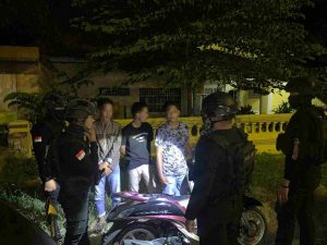 Satuan Samapta Polres Majene Gelar Patroli Rutin Dimalam Hari