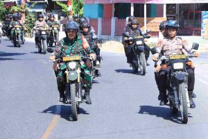 Polres Majene Bersama TNI Gelar Patroli Ciptakan Situasi Kambtibmas Diwilayah Majene