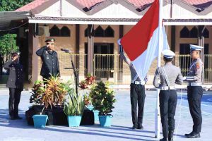 Polres Majene Gelar Upacara Bendera Warnai Peringatan Hari Kemerdekaan RI Ke 78