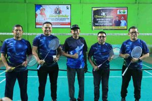 Kapolres Majene Hadiri Pembukaan Turnamen Bulu Tangkis Bupati Cup