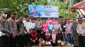 Polri Peduli Lingkungan, Polres Majene Serahkan Bantuan Sumur Bor Ke Warga Limboro Barat