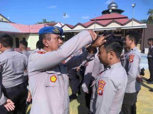Propam Polres Majene Gelar Gaktiblin Guna Tetap Menjaga Sikap Tampang Personel