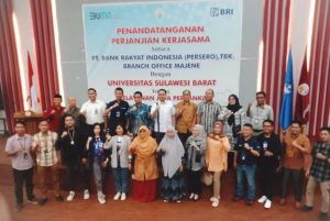 BRI Cabang Majene Teken MoU Dengan Unsulbar