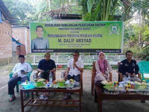 Gelar Sosranper Stunting, Ketua Fraksi Kebangkitan Nasional DPRD Sulbar Dalif Arsyad Hadir di Teppo