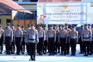 Peringati Hari Kesaktian Pancasila, Polres Majene Gelar Upacara