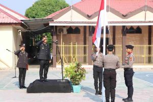 Wakapolres Majene Pimpin Upacara Hari Pahlawan Di Mapolres Majene