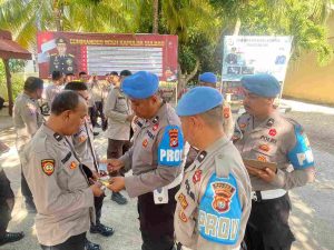 Seksi Propam Polres Majene Lakukan Gaktiblin Di Polsek Sendana