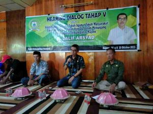 Beri Ruang Aspirasi, Dalif Arsyad Sapa Masyarakat Sirindu lewat Hearing Dialog