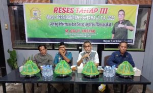 Hujan Aspirasi Saat Reses Titik Akhir, Dalif Arsyad Beri Apresiasi