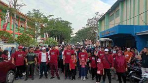 KPU Majene Gelar Jalan Sehat Menuju Pemilu 2024