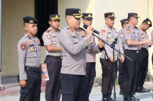 Kapolres Majene Instruksikan Personelnya Jaga Netralitas Pada Pemilu 2024