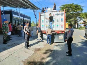 Pendistribusian Logistik Pemilu Dikawal Ketat Personel Polres Majene