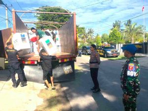 TNI-POLRI Awasi Pendistribusian Logistik Pemilu