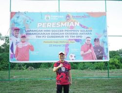 Lapangan Mini Soccer Pemprov Sulbar juga Untuk Umum. Prof Zudan: Silahkan Daftar