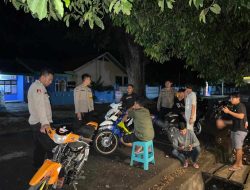Upaya Meminimalisir Aksi Kejahatan, Jajaran Polsek Sendana Patroli Malam