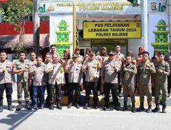 Tim Was Ops Itwasda Polda Sulbar Cek Kesiapan Pos Pengamanan Ops Ketupat Marano 2024 di Wilayah Polres Majene