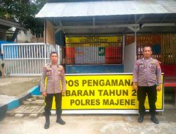 Personel Polres Majene Laksanakan Giat Pengamanan Di Objek Wisata Raja Bunga