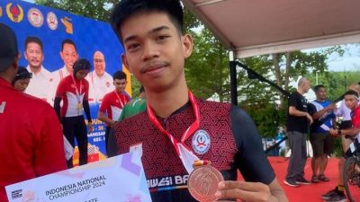 Membanggakan, Atlet Balap Sepeda Sulbar Boyong Tiga Medali di Batam