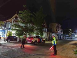 Satlantas Polres Majene Gelar Patroli Blue Light untuk Antisipasi Kejahatan Jalanan dan Pelanggaran Lalu Lintas