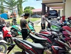 Sejumlah Barang Bukti Ranmor Belum Diambil, Polresta Majene Himbau Pemilik Cek ke Satlantas