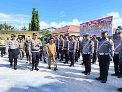 Polres Majene Gelar Apel Pasukan Operasi Mantap Praja Marano 2024 Jelang Pemilukada