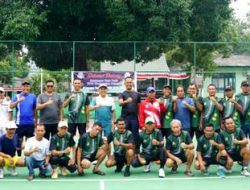 Jalin Silaturrahmi, Kodim 1401 Gelar Eksebisi Olahraga Tenis dengan Club WTC Wonomulyo