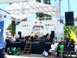 Dihadiri Ribuan Pendukung, Arismunandar-Adiahsan Deklarasi di Pelataran Assamalewuang