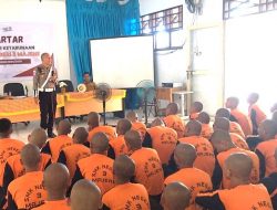 Satlantas Polres Majene Berikan Materi Tentang Peraturan Patroli Keamanan Sekolah Pada Taruna UPTD SMK Negeri 3 Majene