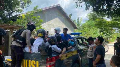 Tawuran pelajar polman