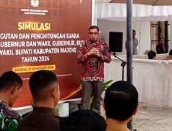 KPU Majene Simulasi Pencoblosan, Libatkan Pemilih Disabilitas dan Lansia