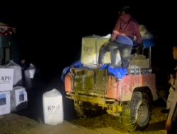 Potret Distribusi Balik Logistik Pemilu 2024 di Kecamatan Ulumanda, Petugas Melalui Jalur Ekstrem