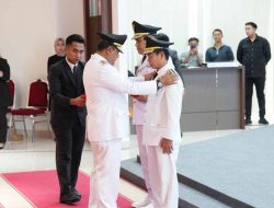 Sah, Pj Bahtiar Lantik Penjabat Bupati Polman dan Mamasa