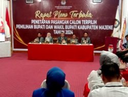 KPU Tetapkan Paslon AST-Rita Jadi Bupati dan Wabup Majene Terpilih
