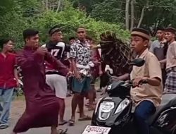 Viral, Pagi-pagi Ninja Baku Hantam dengan Pemuda di Awal Ramadhan
