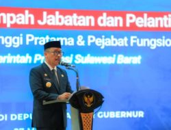SDK Tekankan ini saat Lantik 29 Pejabat Pemprov Sulbar