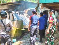 Rumah Tukang Kayu di Baruga Dhua Ludes Terbakar, Kerugian Ditaksir Puluhan Juta Rupiah