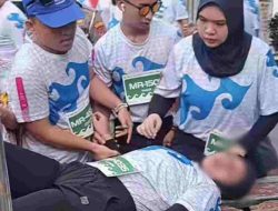 Diduga Kecapekan, Seorang Peserta Majene Run 5 K Lemas