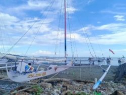 Sandeq Sulbar99 Sudah Terparkir di Pantai Bahari Polman: Insya Allah Juara