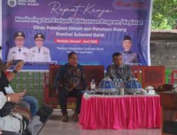 Dinas PUPR Sulbar Gelar Rapat Kerja : Monev Pelaksanaan Program Triwulan I dan II Tahun 2025