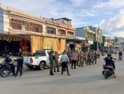 Patroli Gabungan TNI, Polri, Satpol PP dan Dishub Jaga Kamtibmas Kota Mamuju