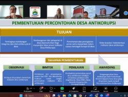 Inspektorat Sulbar Ikuti Rapat Persiapan Penilaian Desa Antikorupsi Bersama KPK