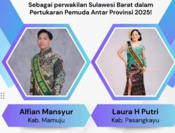 Dua Pemuda Sulbar Lolos PPAP 2025, Siap Perkenalkan Potensi dan Kekayaan Budaya Sulbar
