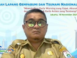 Dinsos Sulbar Ikuti Sekolah Lapang Gempa Bumi dan Tsunami Nasional