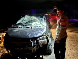 Mobil yang Ditumpangi Anggota DPRD Sulbar Nurul Fatiyah Terbalik di Malunda, Begini Kondisi Korban