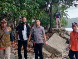 Langsung Turun ke Lokasi, BPBD Sulbar-Majene Petakan Rehabilitasi Tanggul Sirindu*